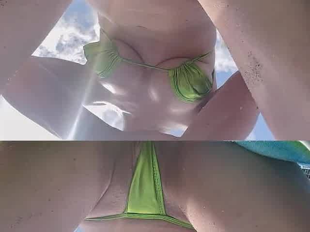 European Stepmom Artemisia Love Showing her ideal body at the beach