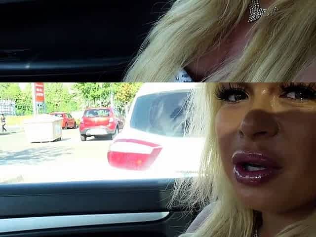 German Blonde Teen failed blind date on street