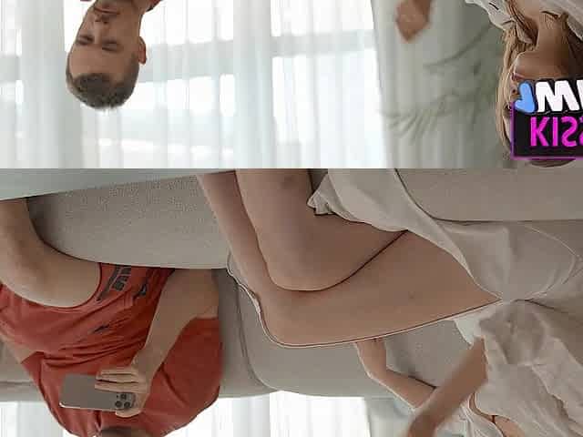 What if Step mamma Catches Step son Jerking on Bed?! Joins for Mutual, Sucks, Hard Screws with Facial