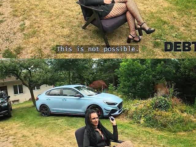 DEBT4k. Watched by having car sex. Sexy sex with Alexa Mouth