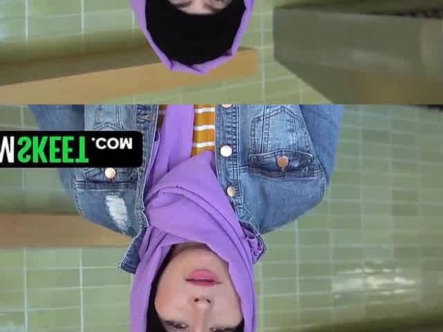 Arab Slut With Hijab Gets On Her Knees & Swallows His Manhood