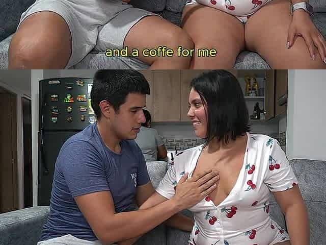 Stepmom cooking during the time that i screw my girlfriend