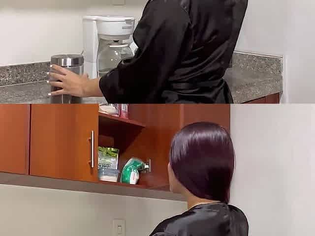 Excited Lesbo Most good Allies Take Over the Kitchen: Licking, Fingering, and Making Every Other Cum Hard