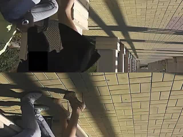 Angel the Dream Girl Public Pantyhose Footjob 720p