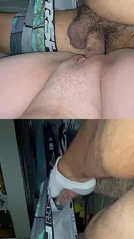 Preggy nineteen year old filled with stepdads cum pulsing BBC