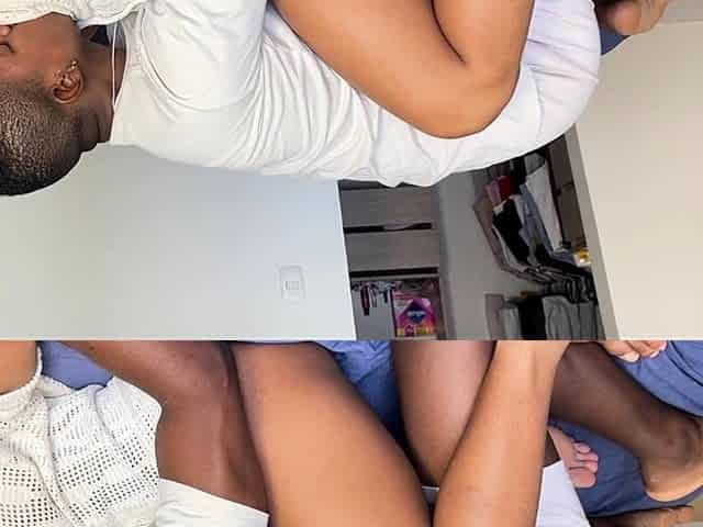 I have hard sex with my lover's huge cock -amateur couple-