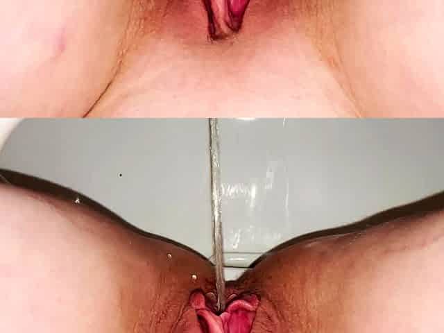 Close up with blonde seductress masturbating pussy