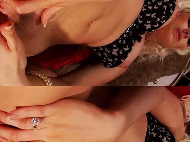 Blonde Pornstar's Biggest Desire, Cum Filled Poon