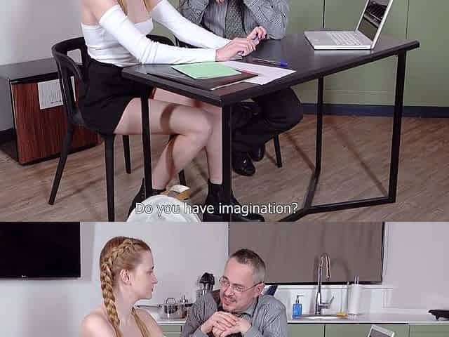 Teen brunette takes a hot hardcore sex ride