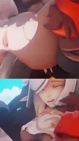 Shenhe Gets a Rough Anal Fuck by a Mitachurl and Gets a Huge Anal Creampie - Genshin Impact