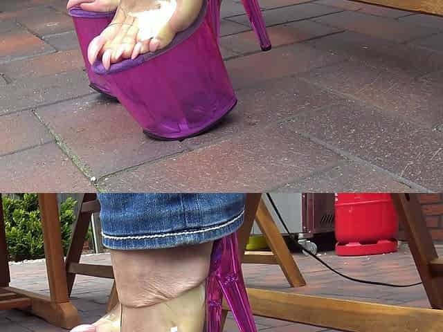 Maitresse Madelines solo foot fetish POV