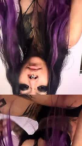 Solo brunette masturbation and striptease