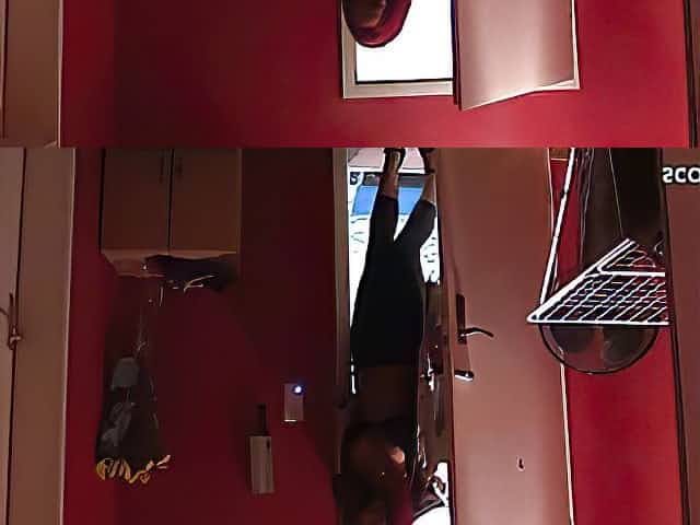 Bro Seduce Redhead Leggings Teen to Blow and Cum on Clothes