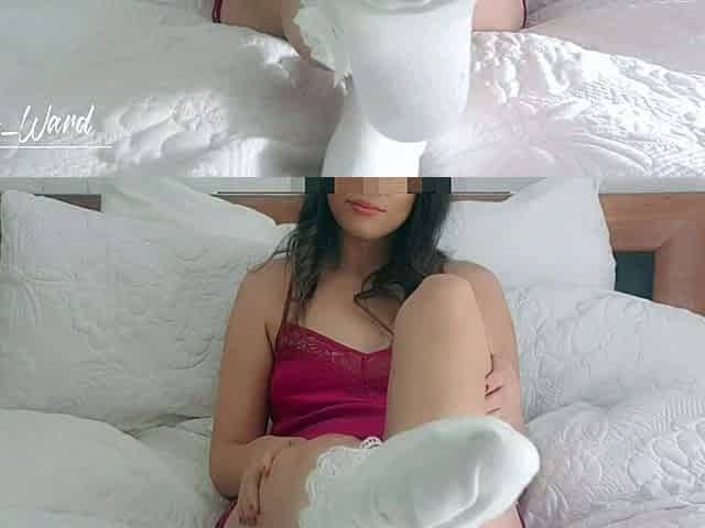 Maitresse Madelines solo foot fetish POV