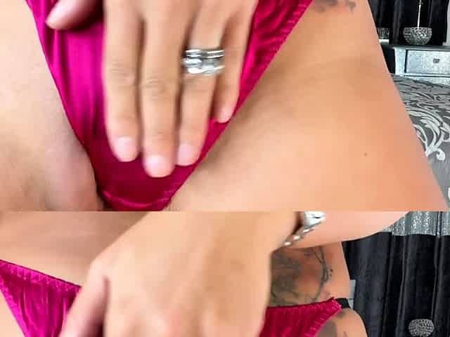 European blonde solo masturbating