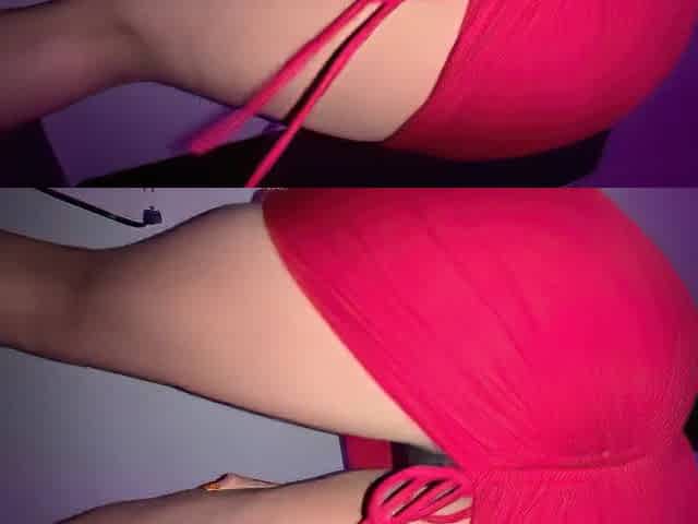 Hawt latin babe shows her large butt in constricted red suit