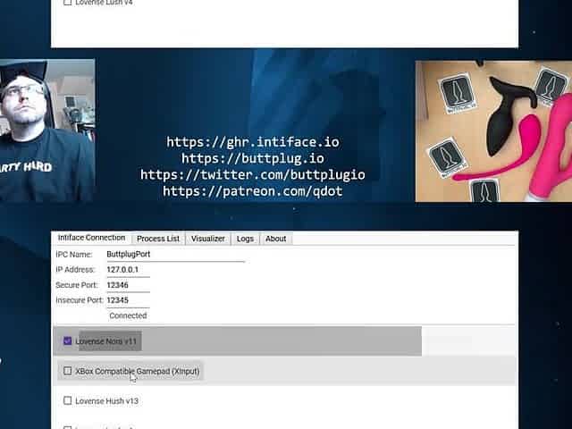 With qDot - Intiface Game Haptics Router Demo (Ass Saber)