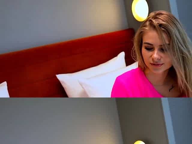 Blonde Russian Babe Xenia-Virgin Takes Creampie in Amateur