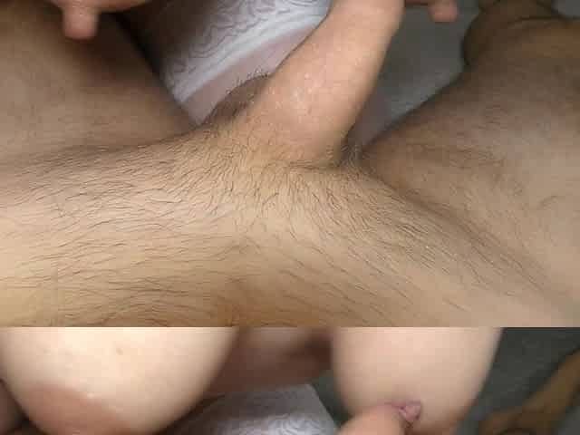 POV Hottest Wife Teases Him and Pussy Rubbing on Cock to Cum on Stomach