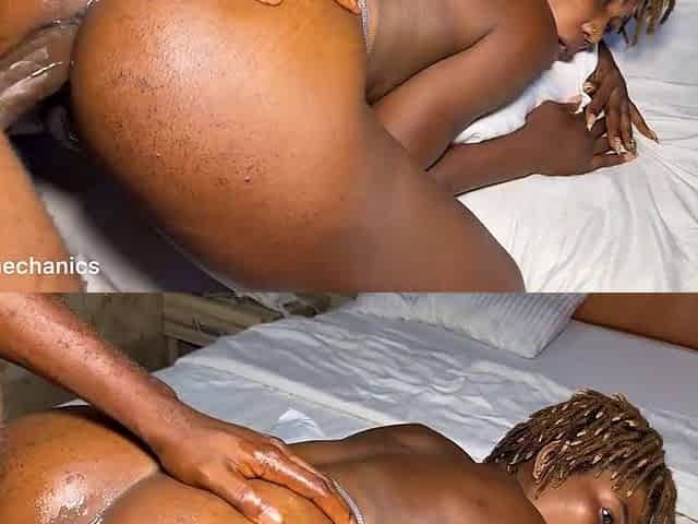 the anal aperture had a unfathomable gape due to hard anal screw