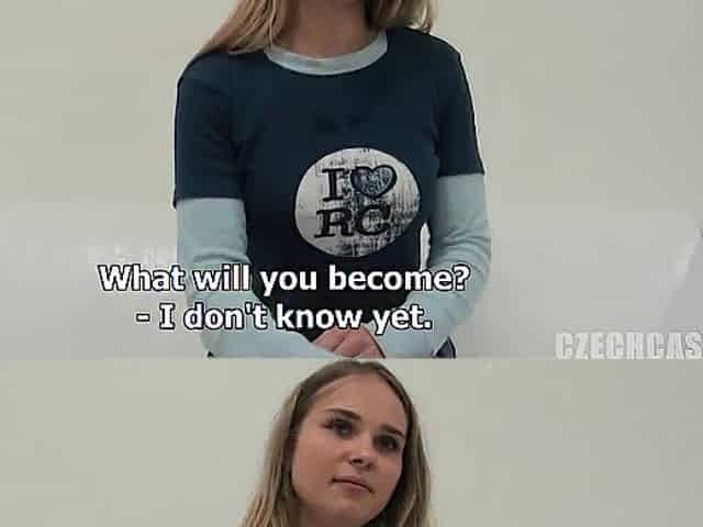Blond Teen Gives a 1st Oral job in front of Camera