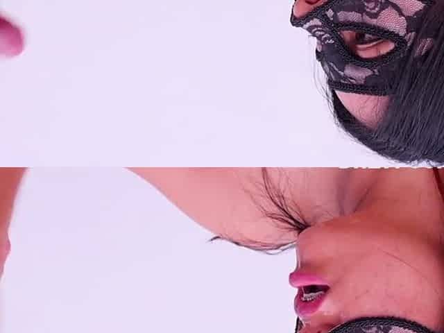Busty Curvy Beauty Swallows Every Drop in a Massive Facial