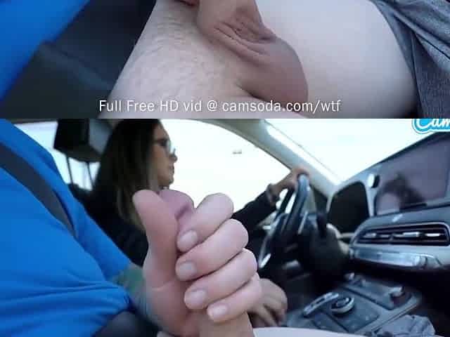 Stranded Hitchhiker Gets Blowjob And Handjob From Horny Milf Driver