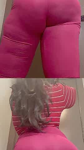 Curvy big beautiful woman Queen hot leggings Wedgie