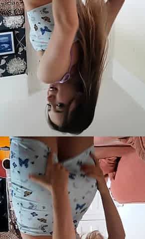 Shy brunette homemade amateur webcam teen
