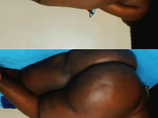 Big Black Ass SSBBW Side View Ass Spread and Twerk