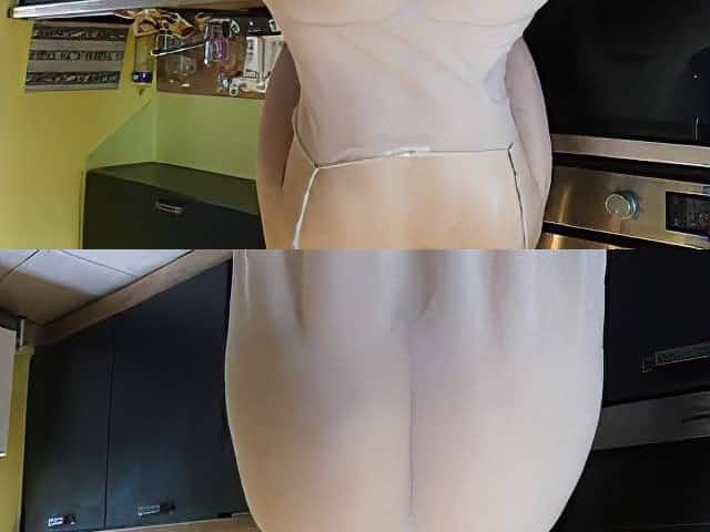 My stepmom and her Large Booty Wish a giant jock for Breakfast!