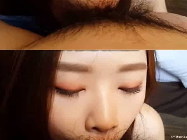Asian blowjob swallow