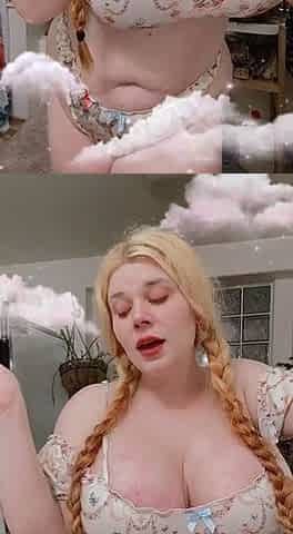 Big Boobed Blonde Masturbates With A Dildo In The Bathroom