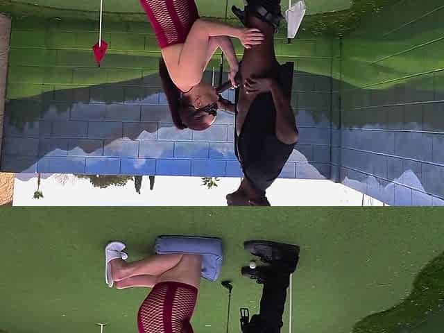 Polyjswitch Hotwife Serves BBC on Her Knees