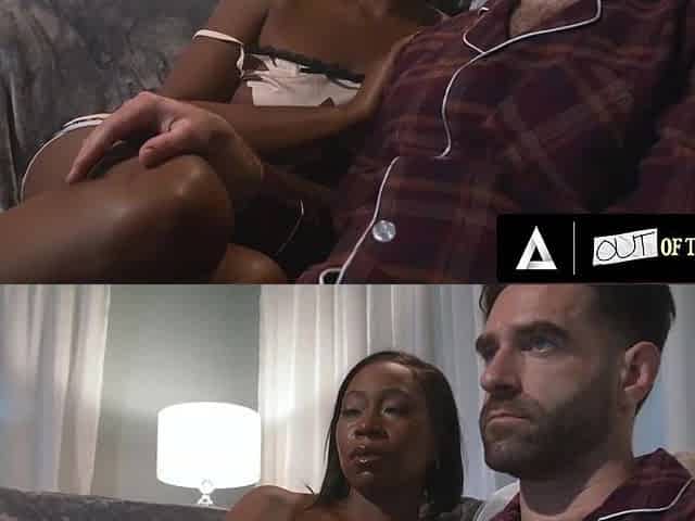 Curvy ebony bitch with a great butt gets nailed by her sturdy stepdad