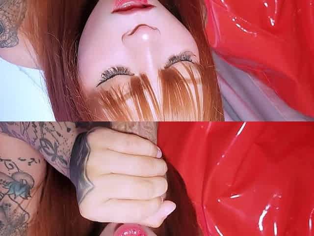 Boyfriend Fucks Redhead and Cums in Her Mouth in the Morning - Close-up