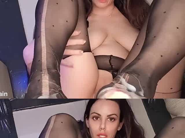 Hot Cougar Nasty In Stockings