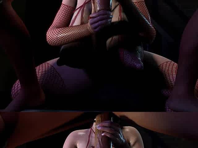 3D Horny Slut Mature MILF Wearing Sexy Bodystockings Got Fucked