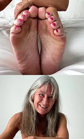Blonde in stockings foot fetish and pussy pounding