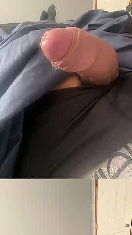 My precum after waking up. I wake up with my penis hard.
