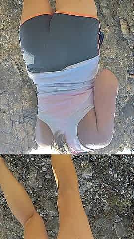 Screwing and jizz flow in the forest