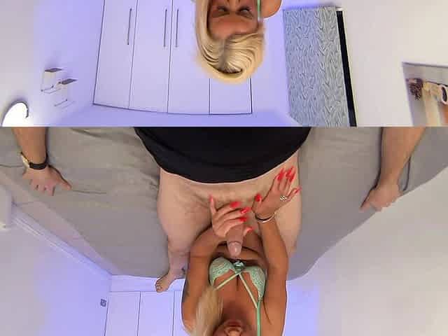 Blonde MILF Comes for a Blowjob Audition. - Louise Gets Sloppy and Wet.