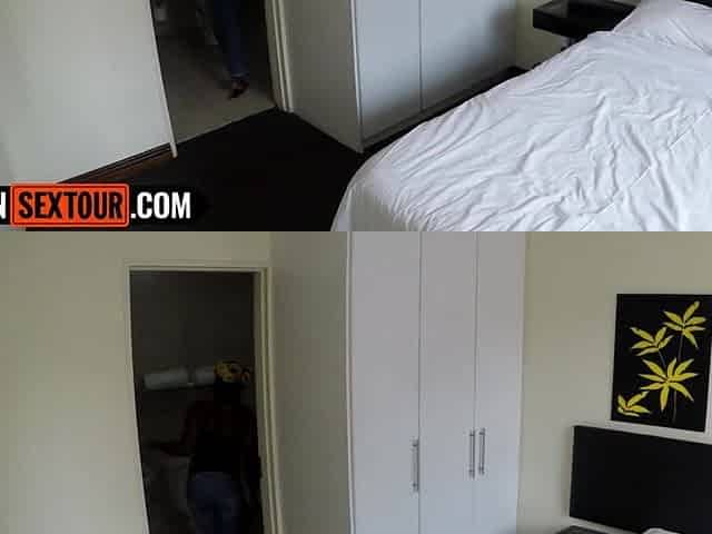 Fat ebony maid from Mozambique banged hard by white slaver