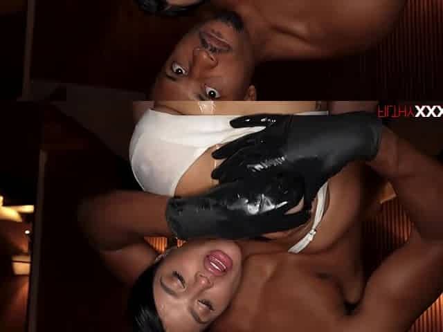 Petite latina squirts while getting fucked by black masseur