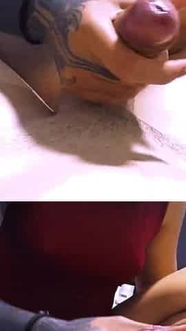 Sexy Petite Tattoed Blowjob