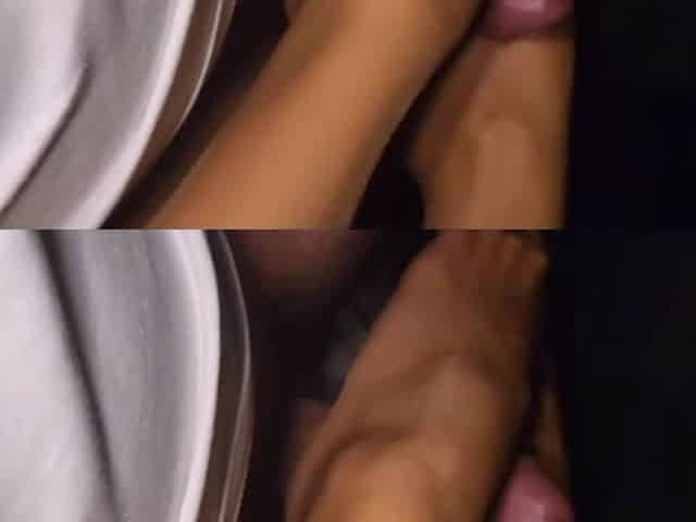 Super Footjob to My Friend in His Car, Then I Ride Him and He Cums on Me