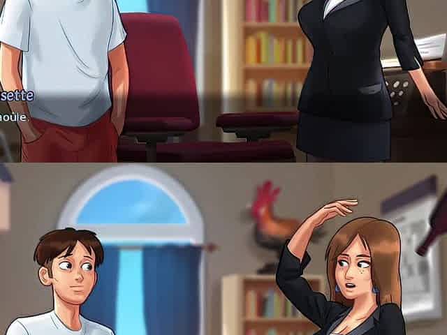 Vivienne office scene - summertime saga