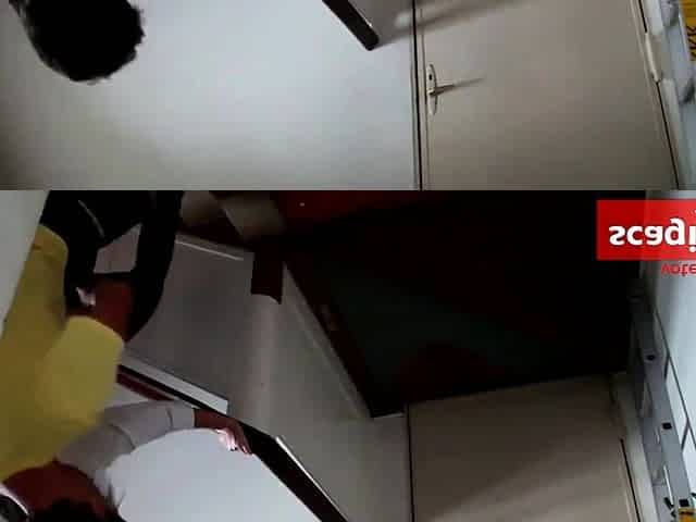 Stairwell Blowjob Leads to a Mouthful