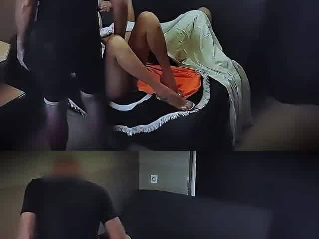Cheating Wife Screwing Next To Her Hubby