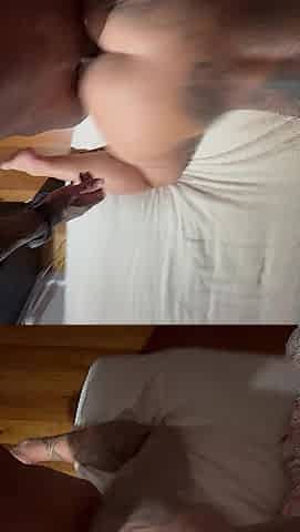 Wife takes backshots and gets her vagina filled with a UNFATHOMABLE creampie